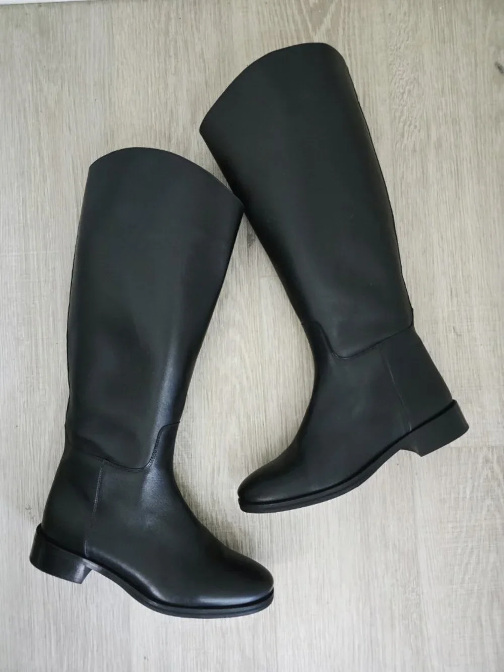 Tuckernuck Black Leather Atelier Equestrian Riding Tall Boots 10.5 Womens